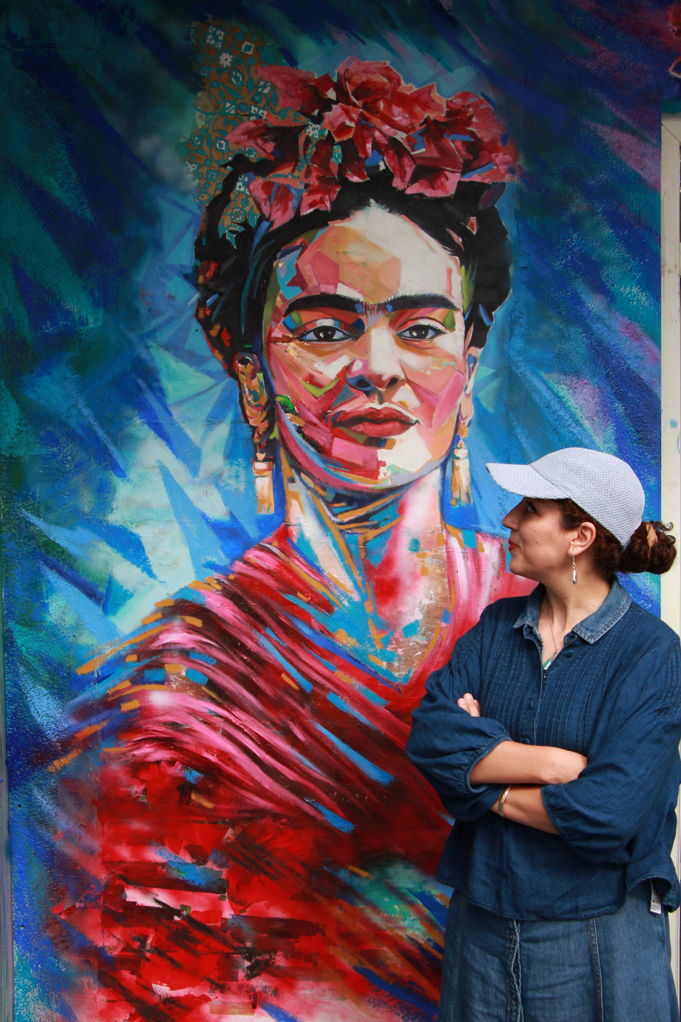 Restaurantgestaltung Gießen — Frida Kahlo Wandgemälde